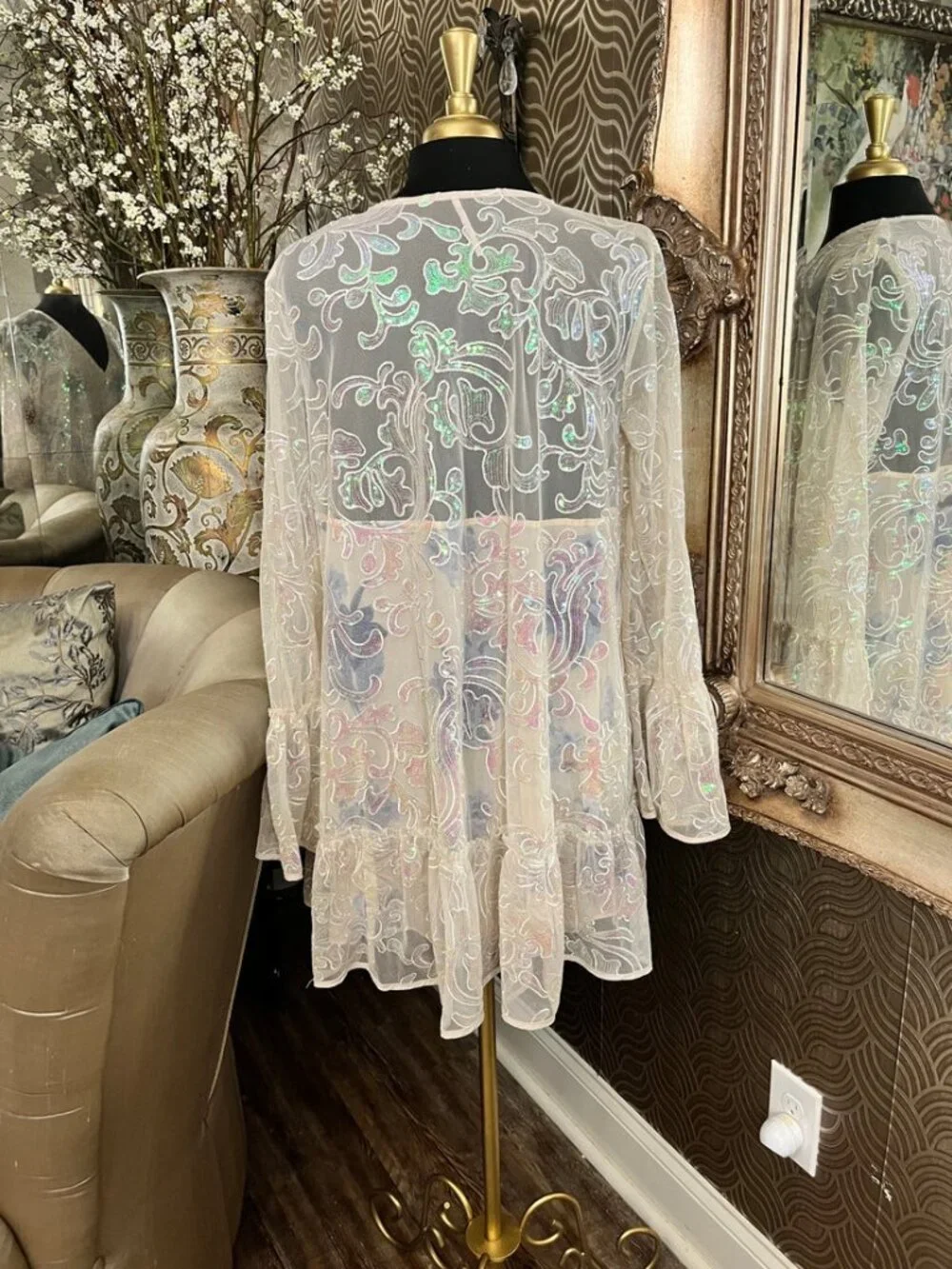 Free People Falling Flowers Frock mini dress